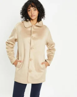 Femme Lou Andrea Vestes, Blousons^Veste réversible en Fausse Fourrure 309 Mont sabbia