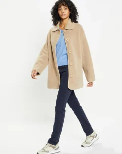Femme Lou Andrea Vestes, Blousons^Veste réversible en Fausse Fourrure 309 Mont sabbia