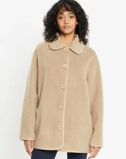 Femme Lou Andrea Vestes, Blousons^Veste réversible en Fausse Fourrure 309 Mont sabbia