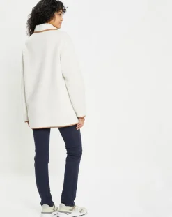 Femme Lou Andrea Vestes, Blousons^Veste réversible en Fausse Fourrure 309 Mont cannela white