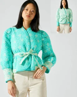 Femme Manoush Vestes, Blousons^Veste réversible Marguerite bleue