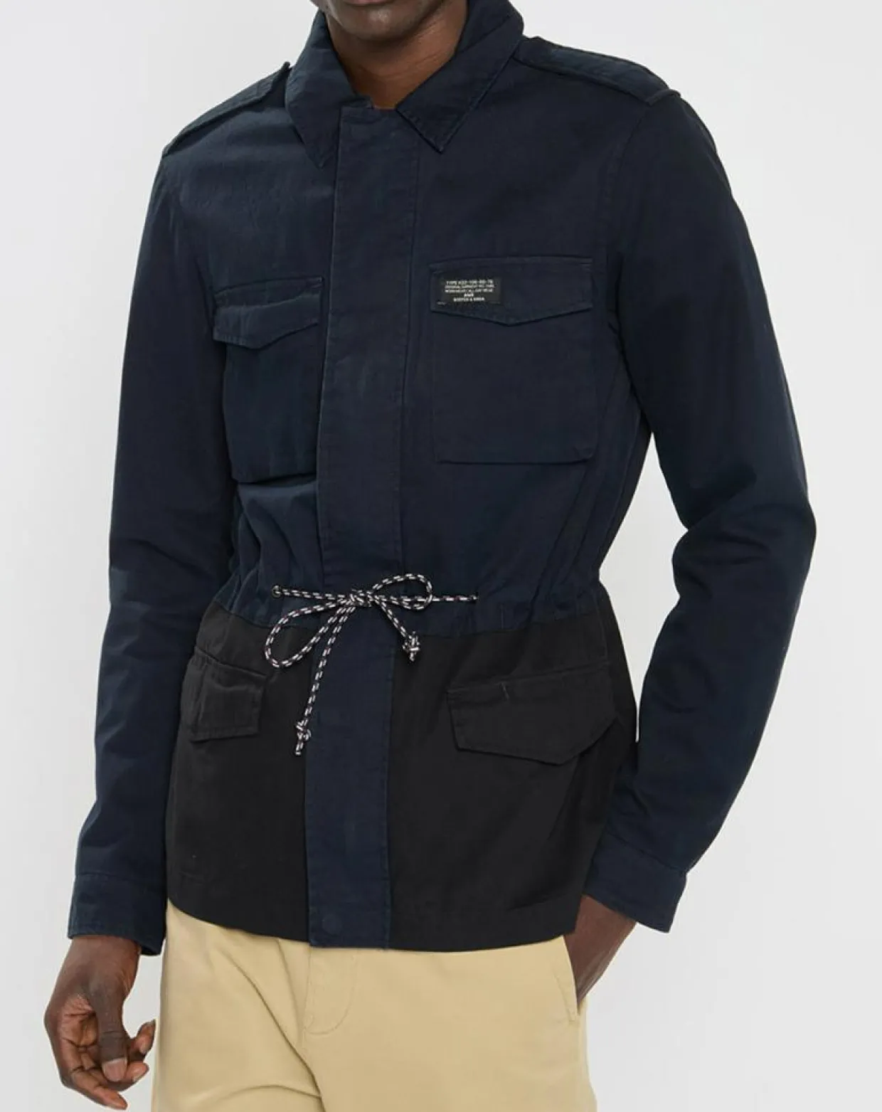 Veste Saharienne bicolore bleu/noir-Scotch & Soda Hot