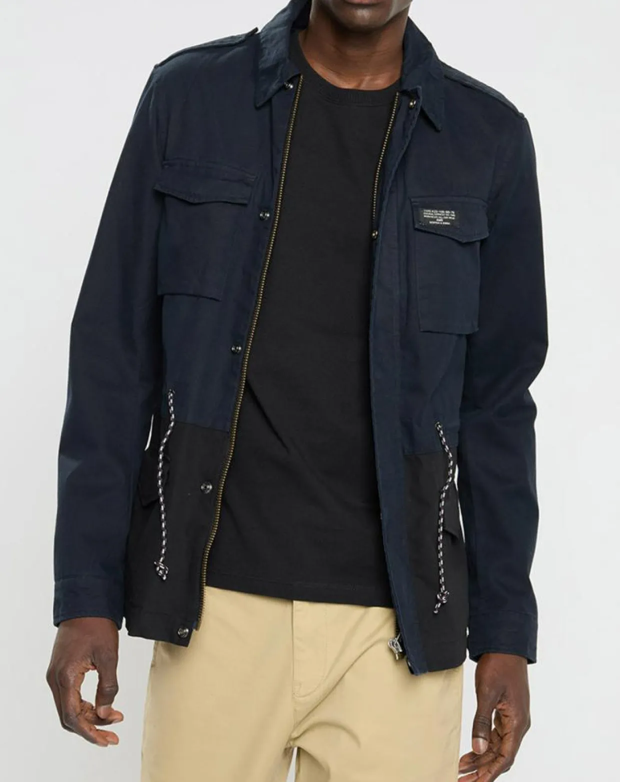 Veste Saharienne bicolore bleu/noir-Scotch & Soda Hot