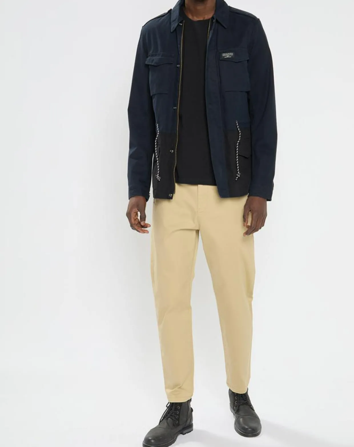 Veste Saharienne bicolore bleu/noir-Scotch & Soda Hot