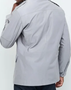 Veste Saharienne imperméable gris clair-Hackett London Clearance