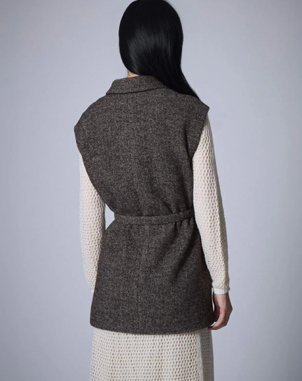 Femme Manoush Vestes, Blousons^Veste sans manches en Laine mélangée Raymonde chocolat