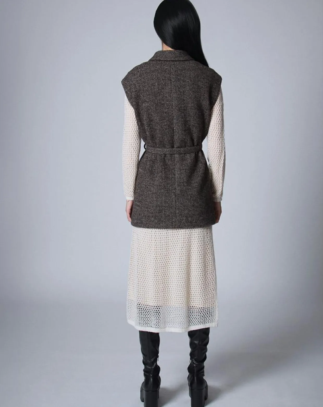 Femme Manoush Vestes, Blousons^Veste sans manches en Laine mélangée Raymonde chocolat
