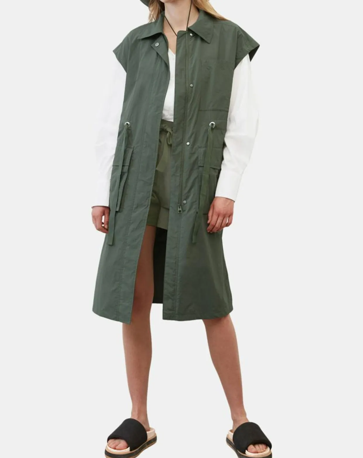 Veste sans manches Maxi Explore kaki-Marc O'Polo Clearance