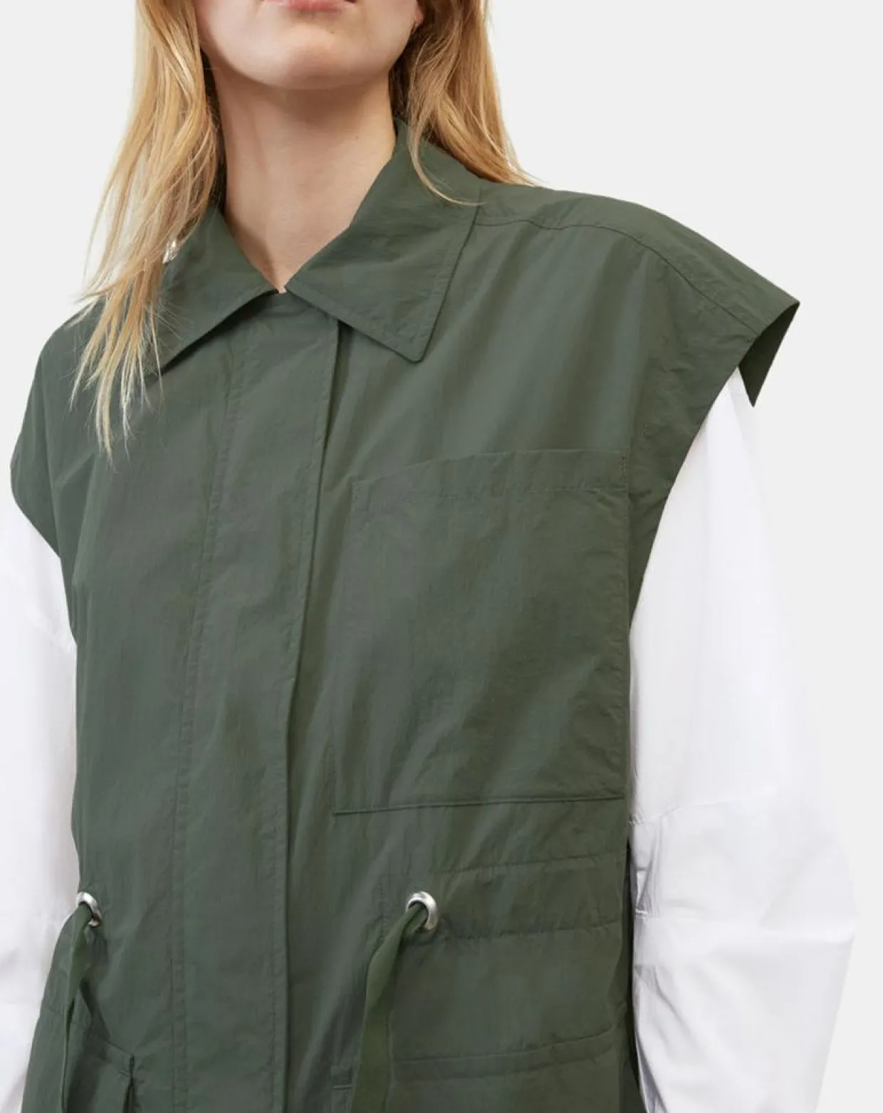 Veste sans manches Maxi Explore kaki-Marc O'Polo Clearance