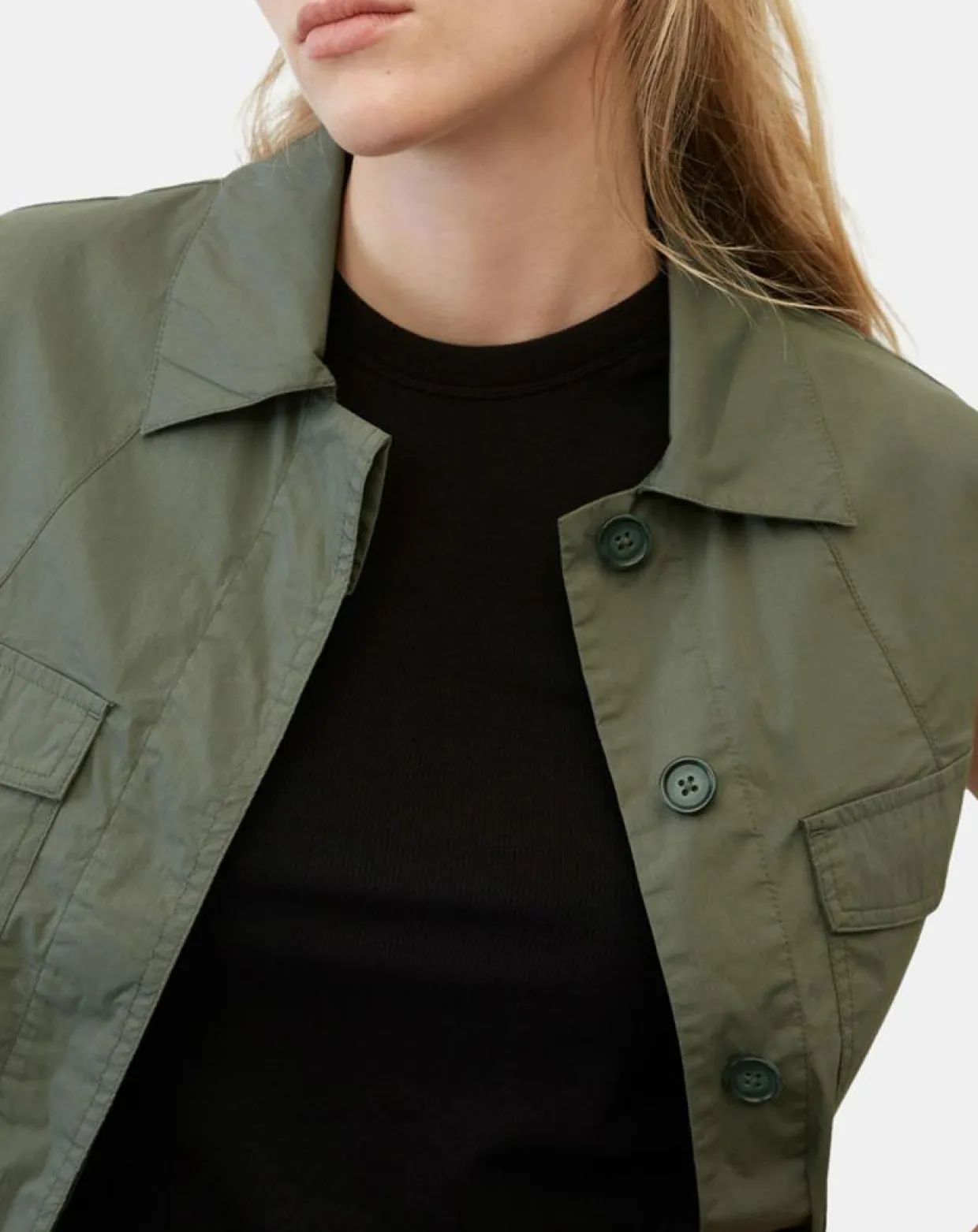 Femme Marc O'Polo Vestes, Blousons^Veste sans manches Mini Explore kaki