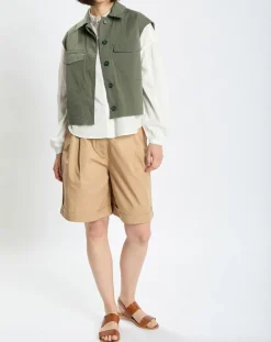 Femme Marc O'Polo Vestes, Blousons^Veste sans manches Mini Explore kaki