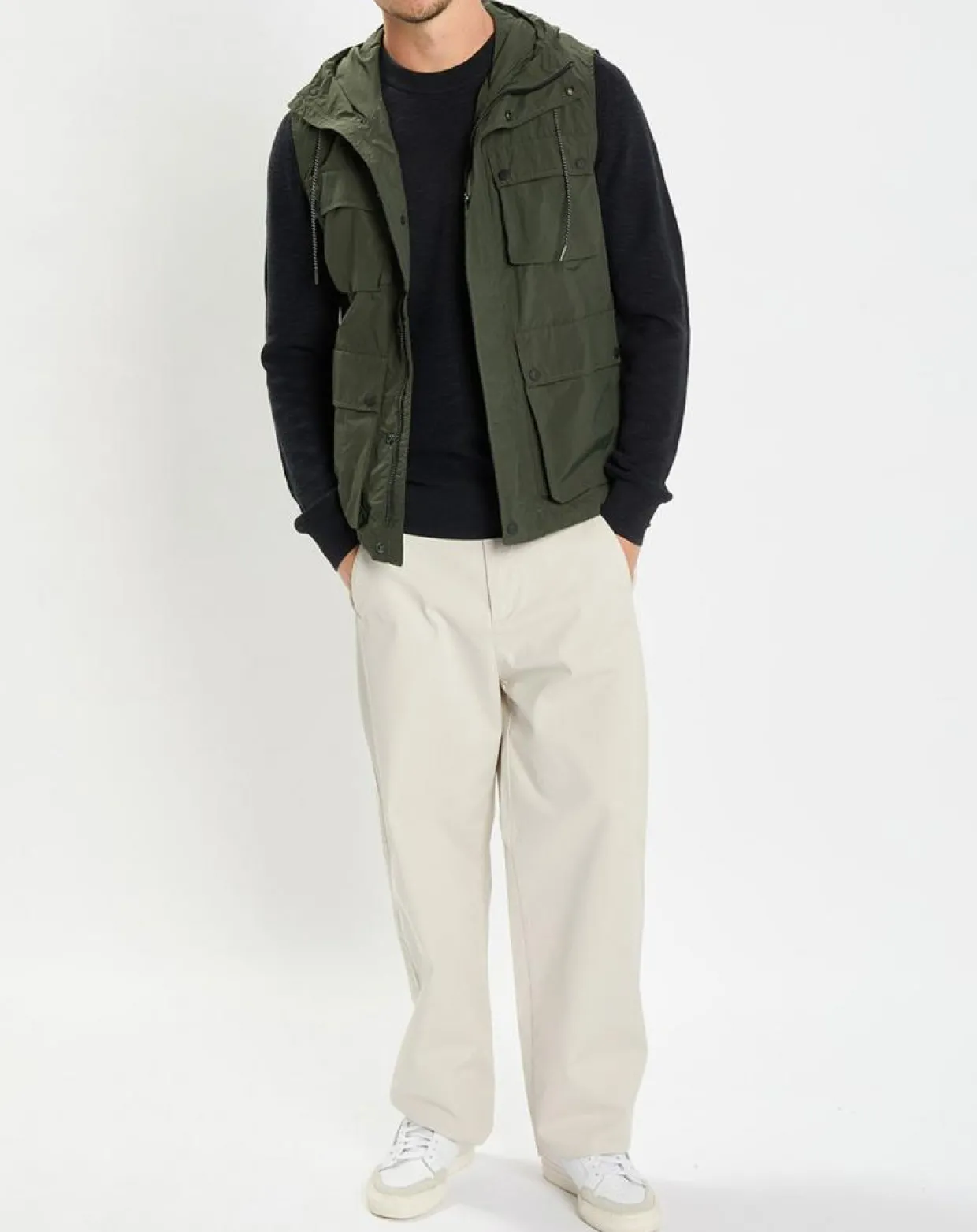 Homme Marc O'Polo Vestes, Blousons^Veste sans manches Utility kaki