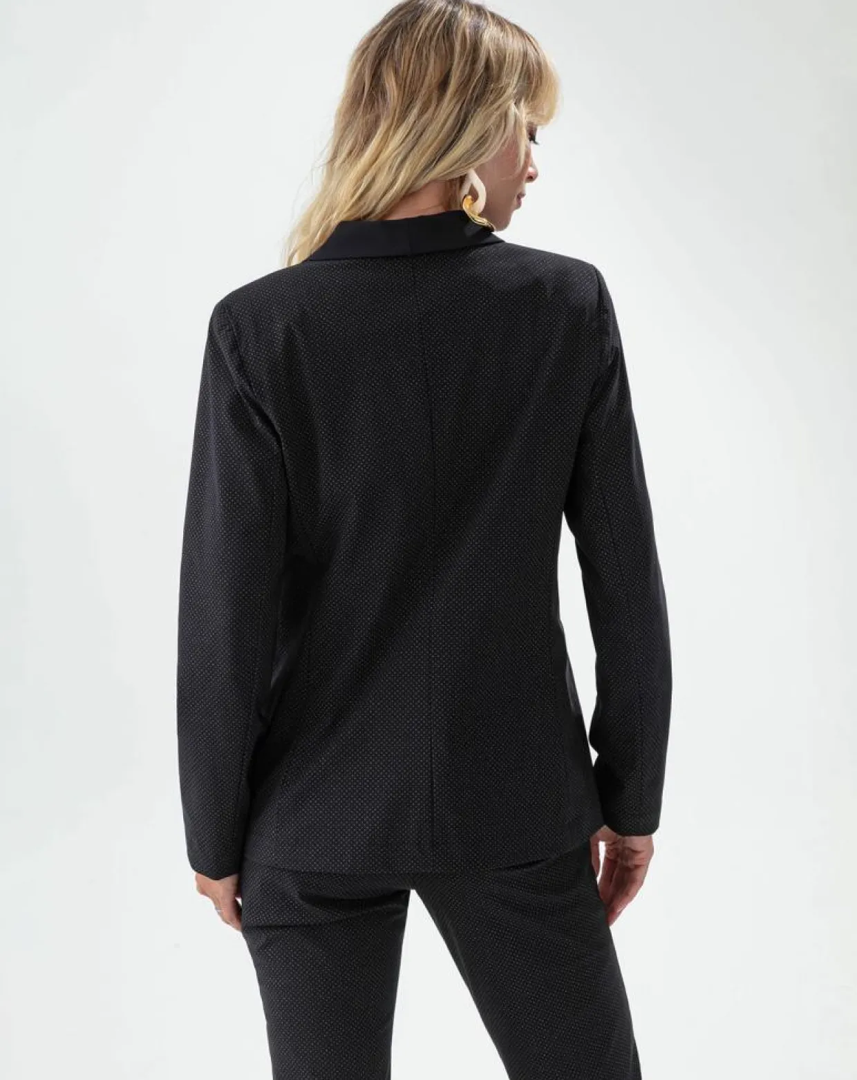 Veste Santa noir pois mordore-Indies Discount