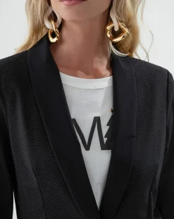Veste Santa noir pois mordore-Indies Discount