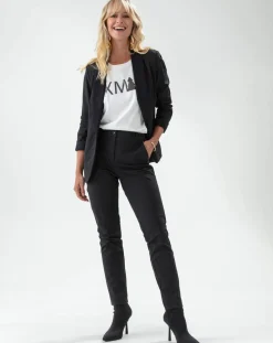 Veste Santa noir pois mordore-Indies Discount