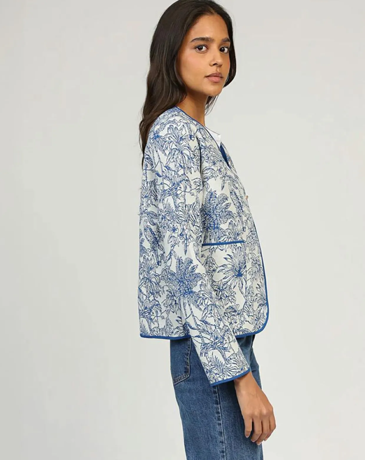 Veste Shera indigo-An'ge Outlet