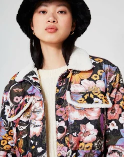 Veste Sherpa Carnaby noir/multicolore-Manoush Discount