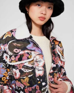 Veste Sherpa Carnaby noir/multicolore-Manoush Discount