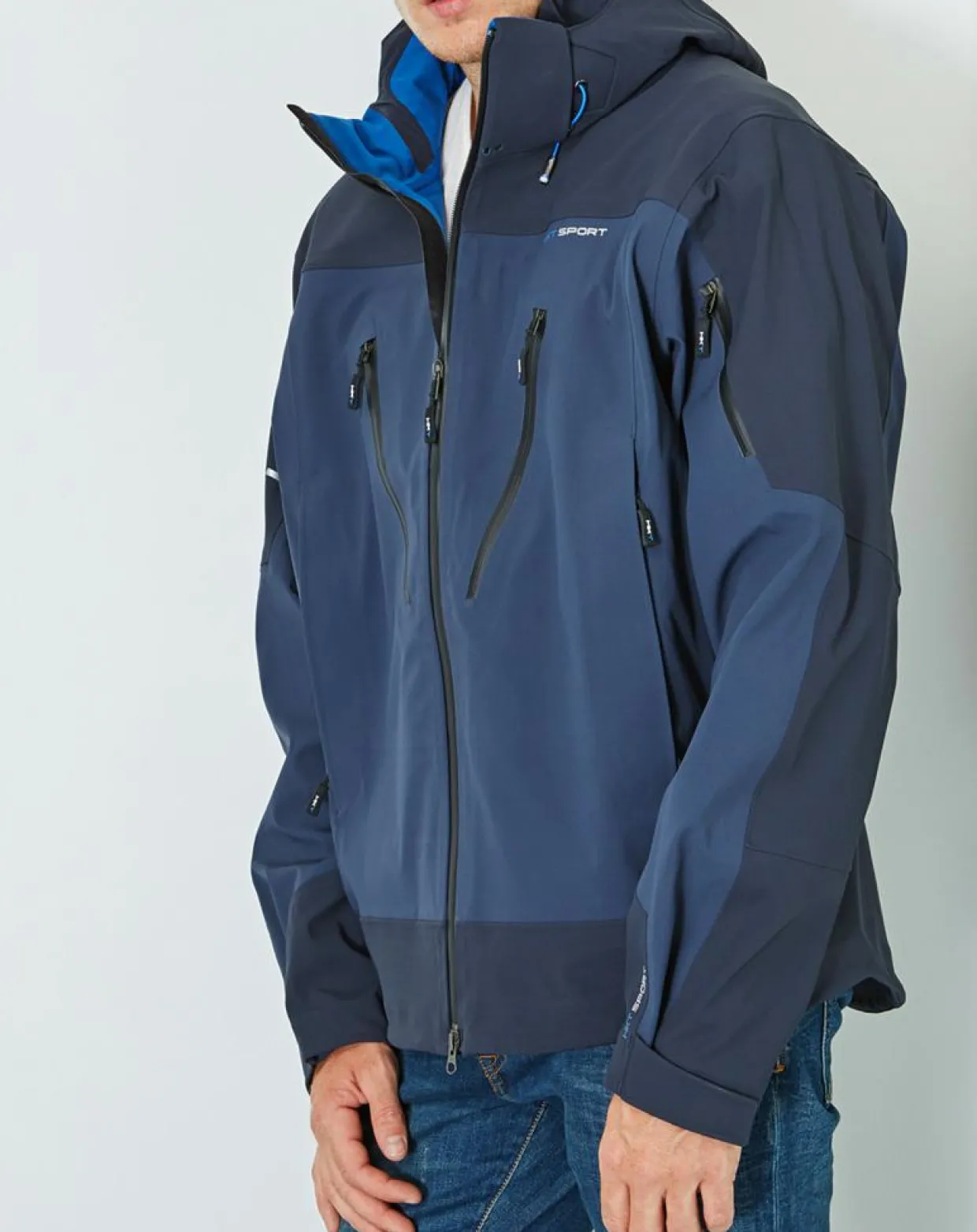 Homme Hackett London Manteaux^Veste Sport Rain HKT Sport Performance bleu marine