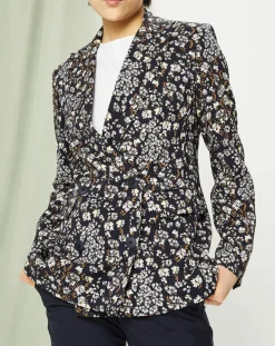 Veste Strenna imprimée bleu marine-MaxMara Hot