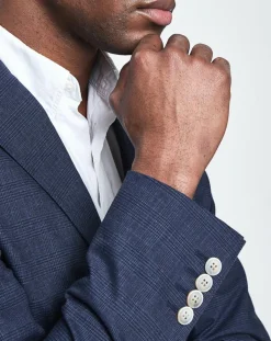 Homme Hackett London Vestes, Blousons^Veste Stretch prince-de-galles bleue