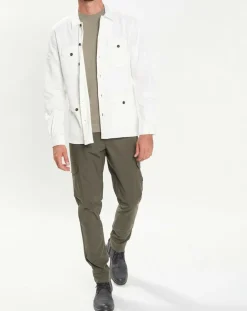Veste Surchemise en Lin mélangé blanche-Hackett London Online