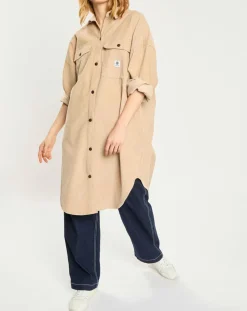 Femme Element Vestes, Blousons^Veste surchemise en Velours milleraies Manitoba Cord beige foncé