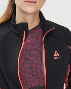 Veste technique Sport Tech noir/rose-Odlo Clearance