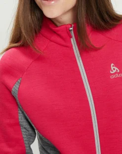 Femme Odlo Vestes, Blousons^Veste technique Sport Tech rose/gris