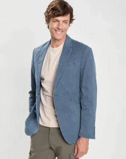 Veste Tencel Destruct bleue-Hackett London Clearance