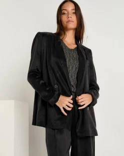 Femme See u Soon Vestes, Blousons^Veste toucher doux Emma noire
