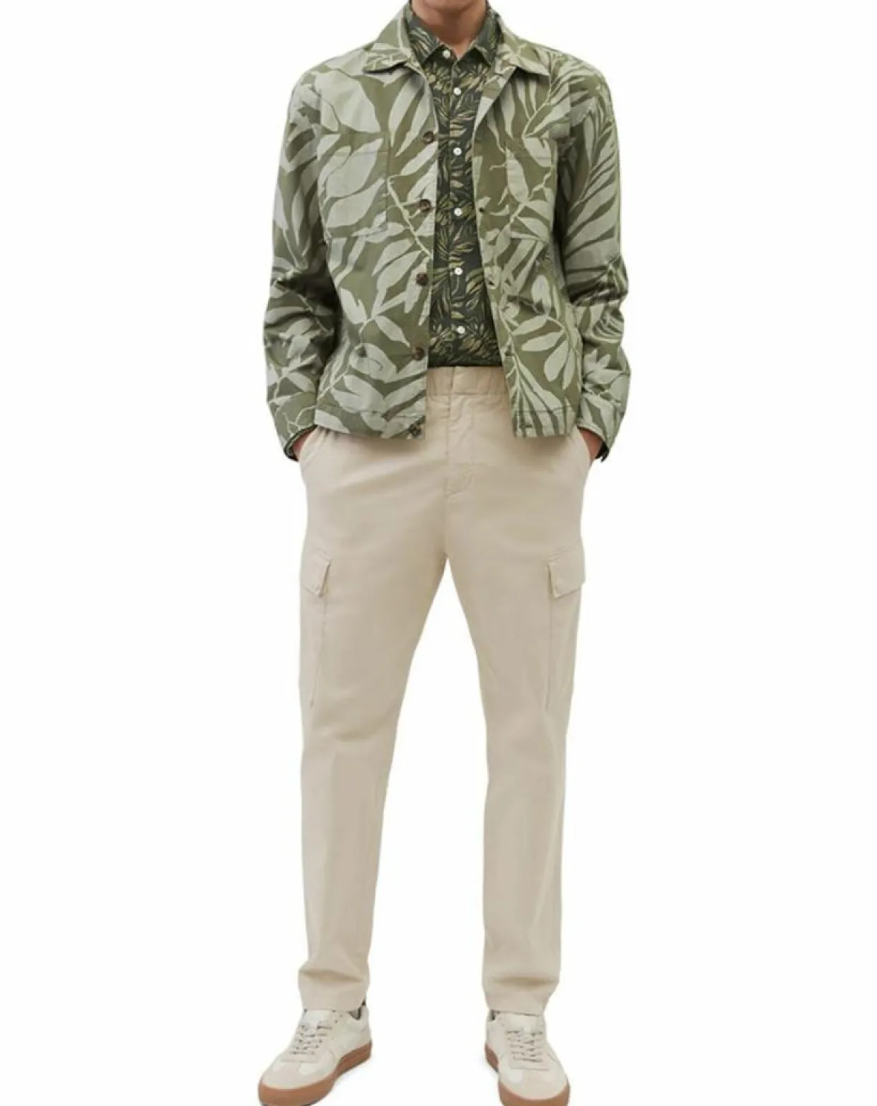 Homme Marc O'Polo Vestes, Blousons^Veste Trucker Coton Bio kaki clair