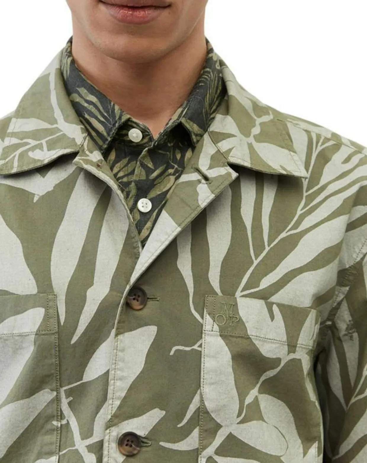 Homme Marc O'Polo Vestes, Blousons^Veste Trucker Coton Bio kaki clair