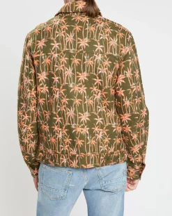 Homme Scotch & Soda Vestes, Blousons^Veste Trucker imprimée kaki/orange