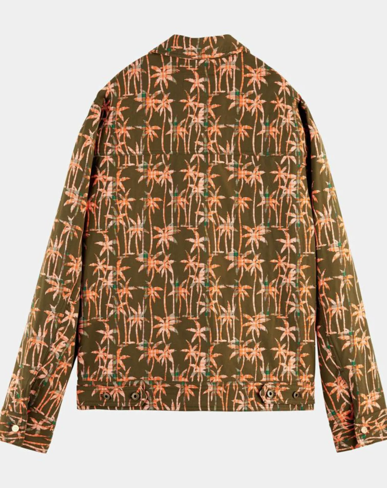 Homme Scotch & Soda Vestes, Blousons^Veste Trucker imprimée kaki/orange