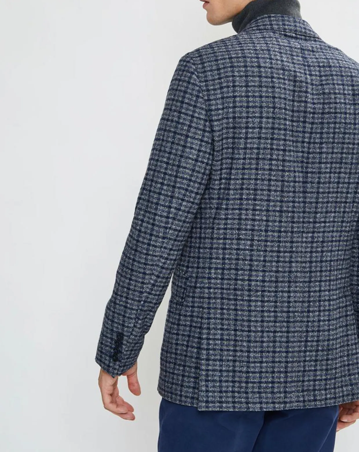 Veste Vichy tricolore bleu/gris-Hackett London