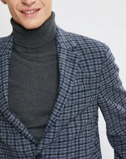 Veste Vichy tricolore bleu/gris-Hackett London