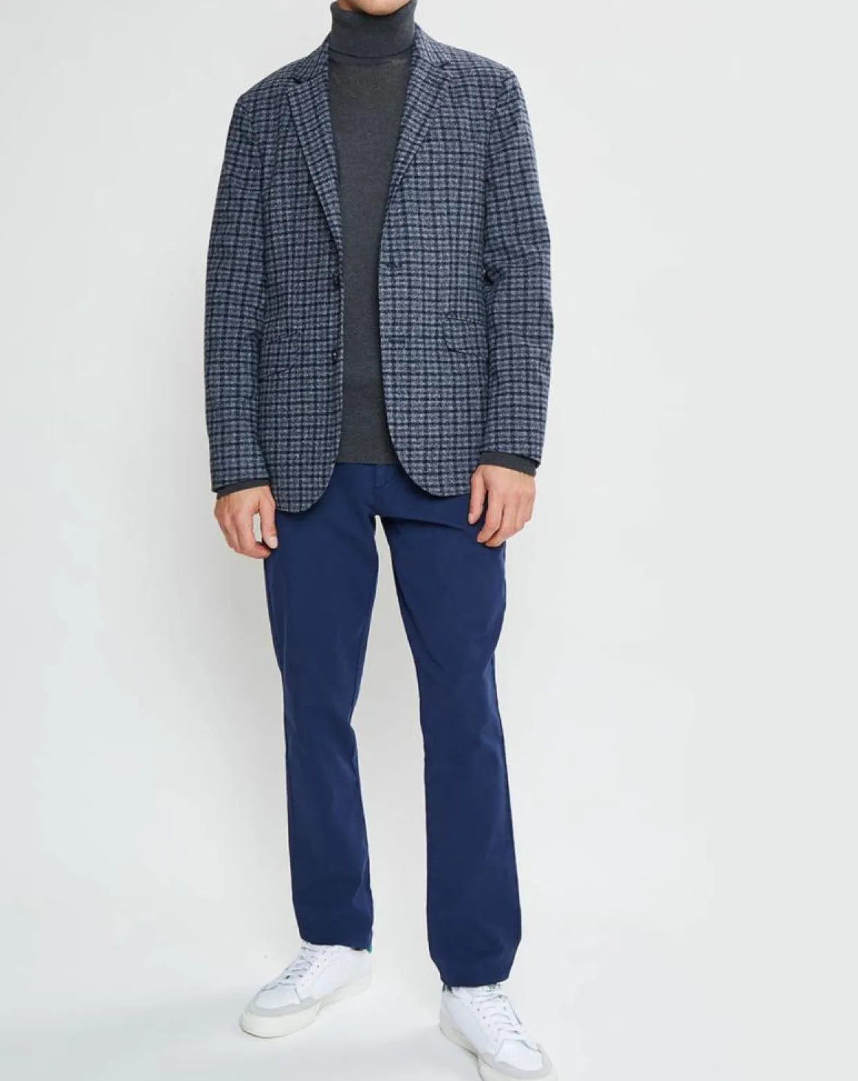 Veste Vichy tricolore bleu/gris-Hackett London