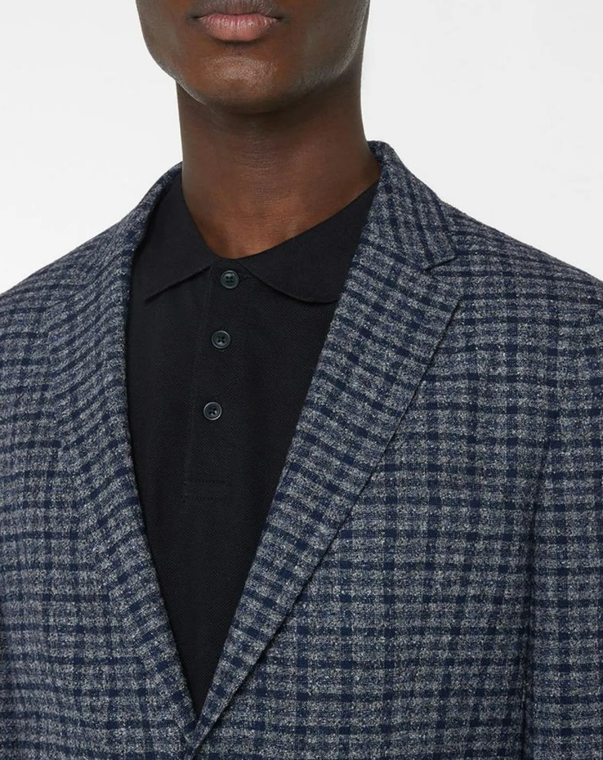 Veste Vichy tricolore bleu/gris-Hackett London