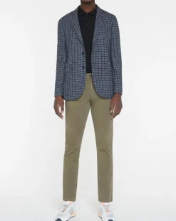 Veste Vichy tricolore bleu/gris-Hackett London