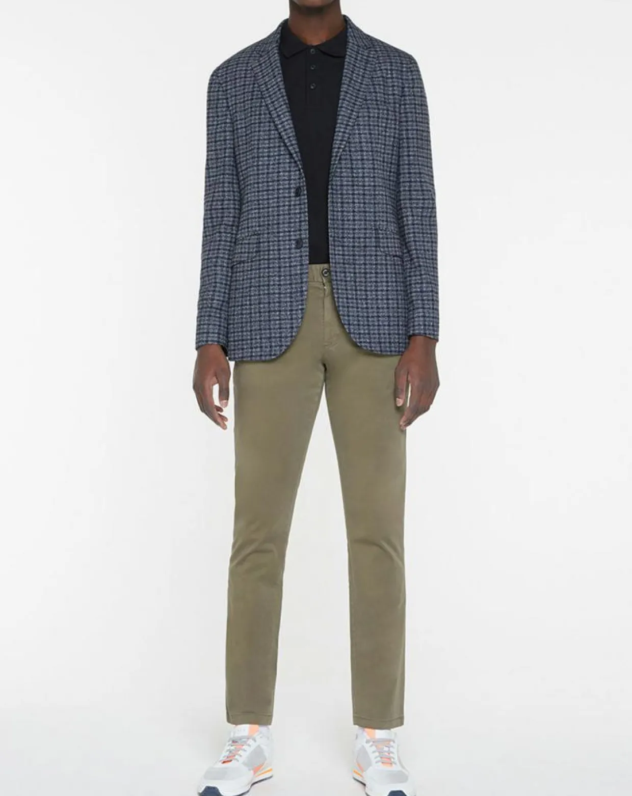 Veste Vichy tricolore bleu/gris-Hackett London