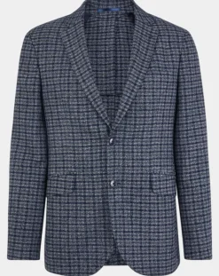 Veste Vichy tricolore bleu/gris-Hackett London
