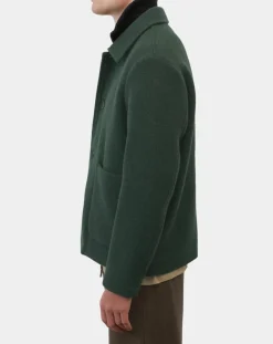 Homme Marc O'Polo Vestes, Blousons^Veste worker en Laine mélangée Manteco verte