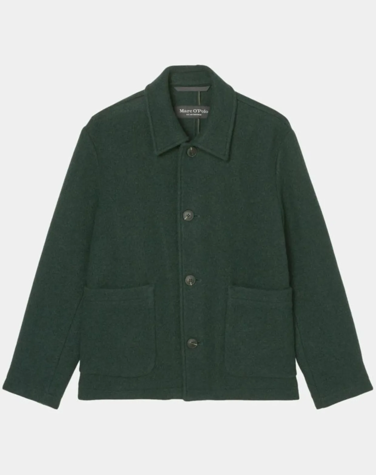 Homme Marc O'Polo Vestes, Blousons^Veste worker en Laine mélangée Manteco verte